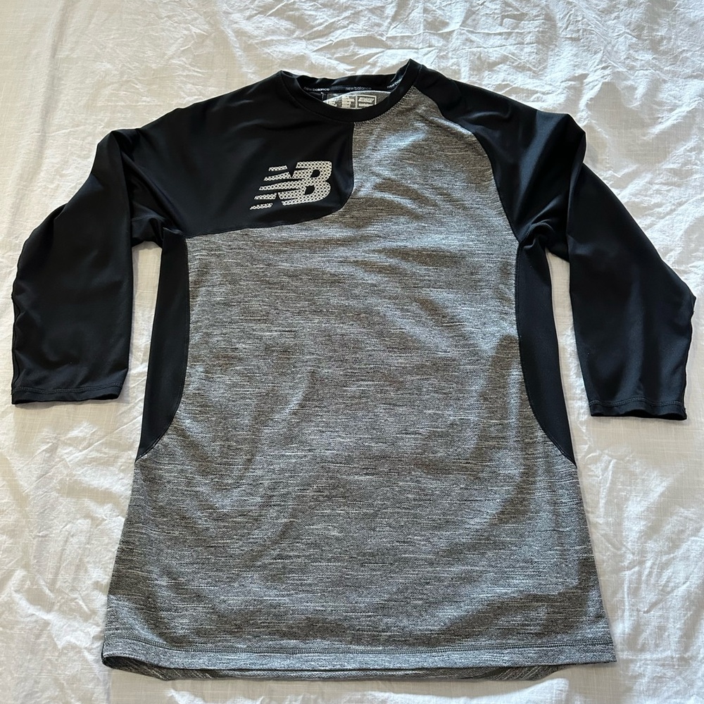 New Balance Black and Gray Jerseys with Raglan Sleeves